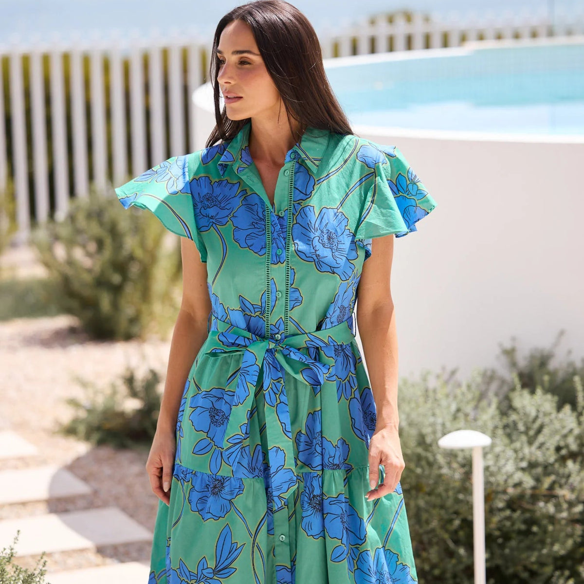 Alice short sleeve dress by Brave & True - Bloomsbury Floral