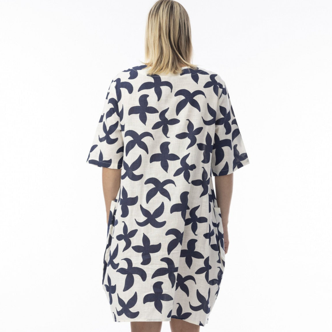 Nazca Dress Boxy Elbow Sleeve by Orientique