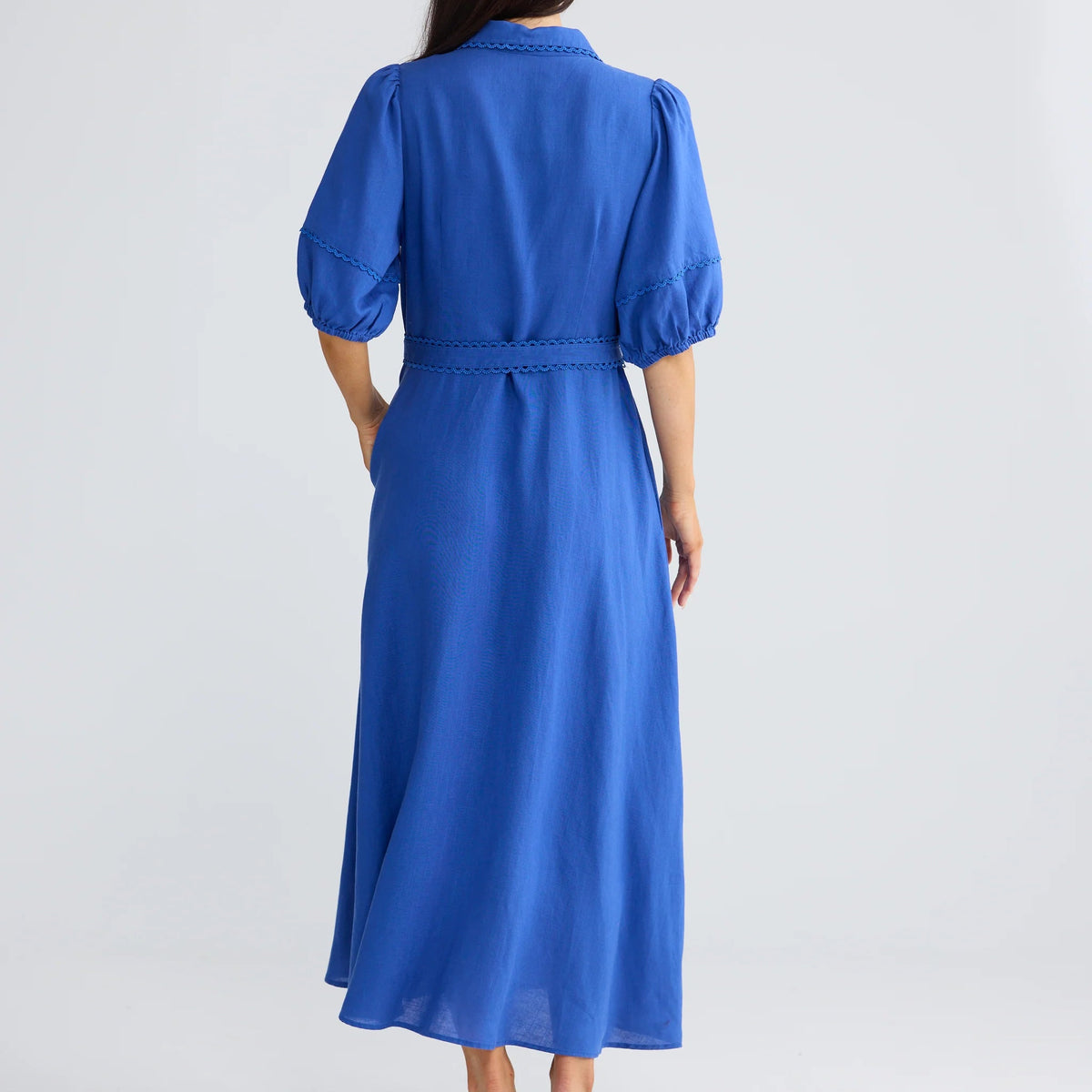 Brynn Midi Dress by Brave & True - Cobalt