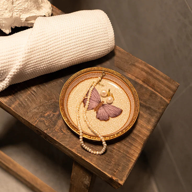 Lilac Butterfly Dish by Zjoosh