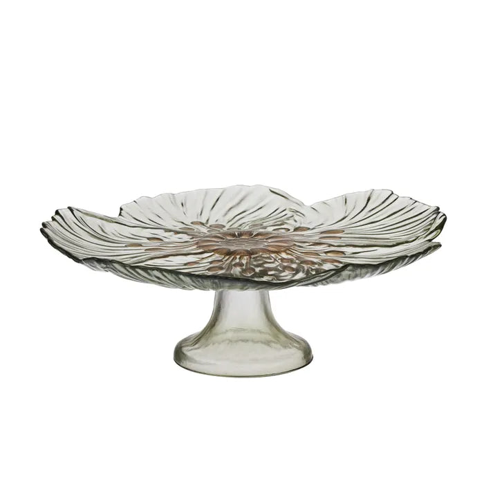 Abigail Glass Footed Cake Plate 28x10cm by Coast to Coast