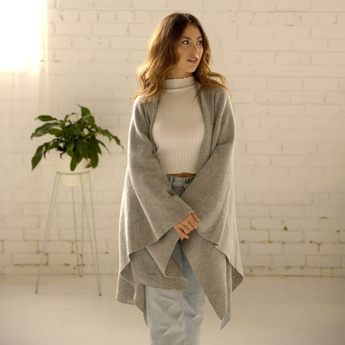 Julie Wool Cape (Available in 2 colours) by The Scarf Company