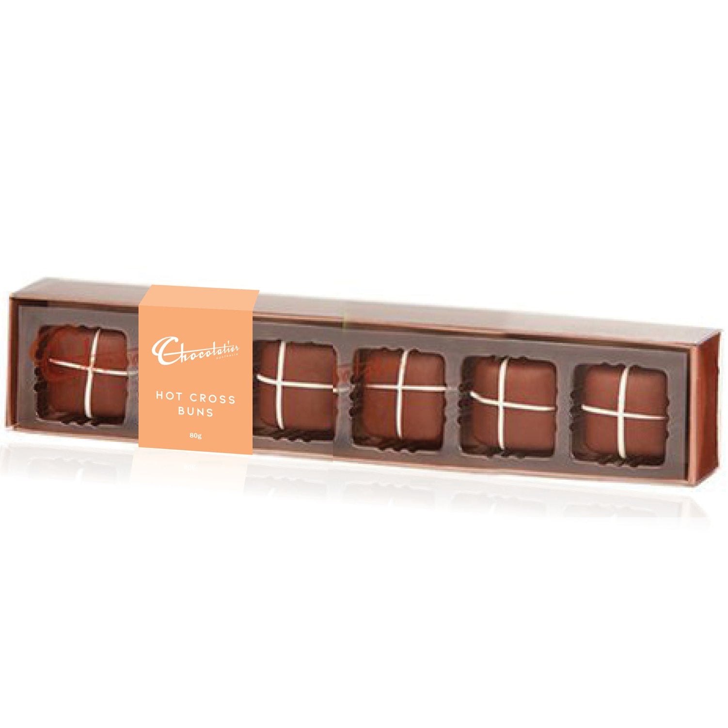 Chocolatier Hot Cross Bun 6 Pack 80g