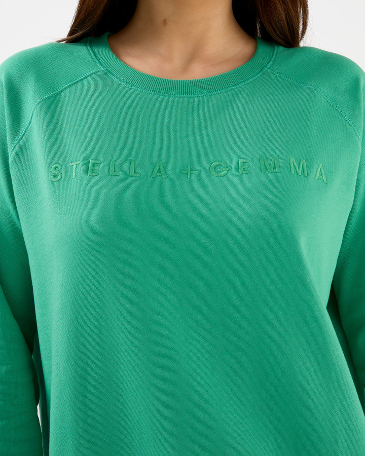 Classic Logo Sweater by Stella & Gemma - Mint - Stella & Gemma