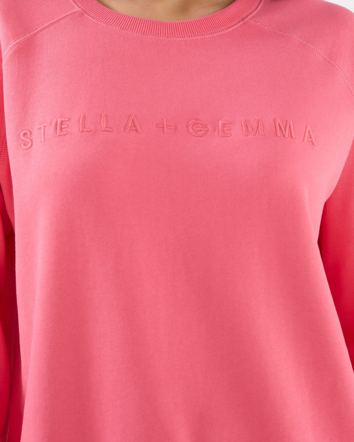 Classic Logo Sweater by Stella & Gemma - Watermelon - Stella & Gemma