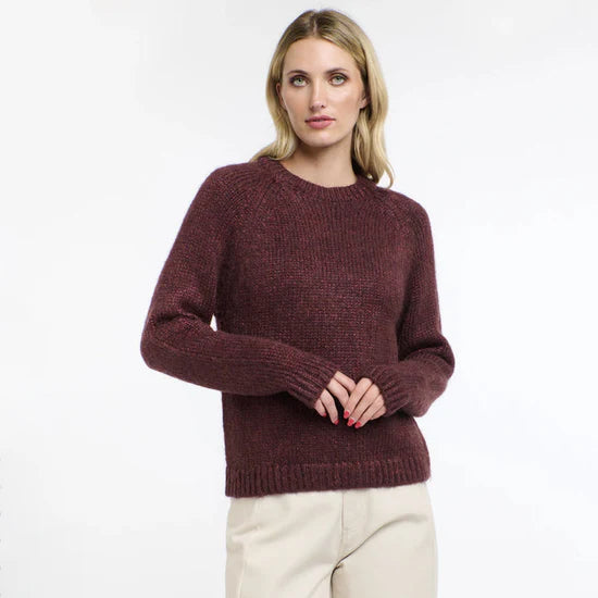 Cleo Lurex Knit by 365 Days - Sangria