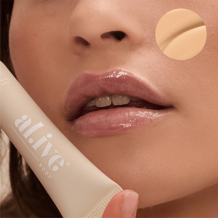 Tinted lip butter by Al.ive - nude coconut