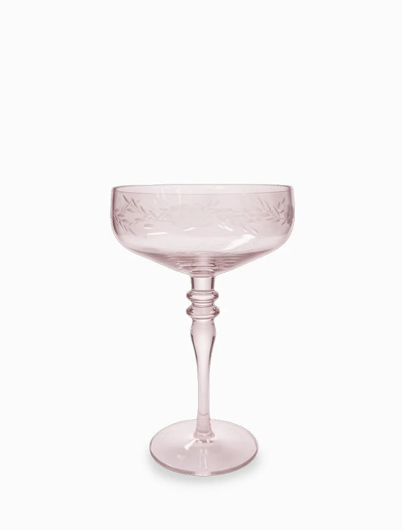 Jolie Fleur Crystal Coupes Pink by Zjoosh