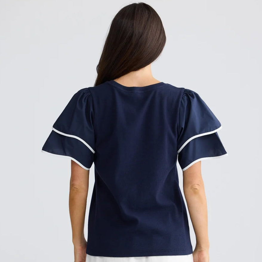 Courtney tee by Brave & True - Navy