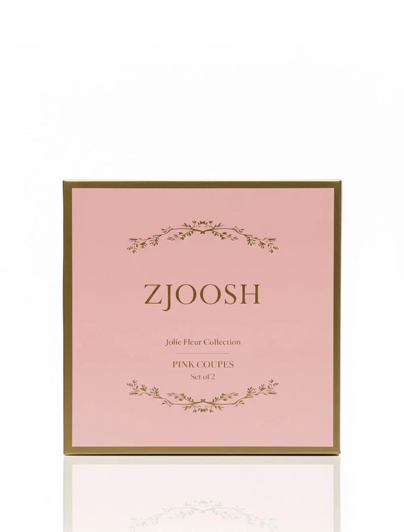 Jolie Fleur Crystal Coupes Pink by Zjoosh
