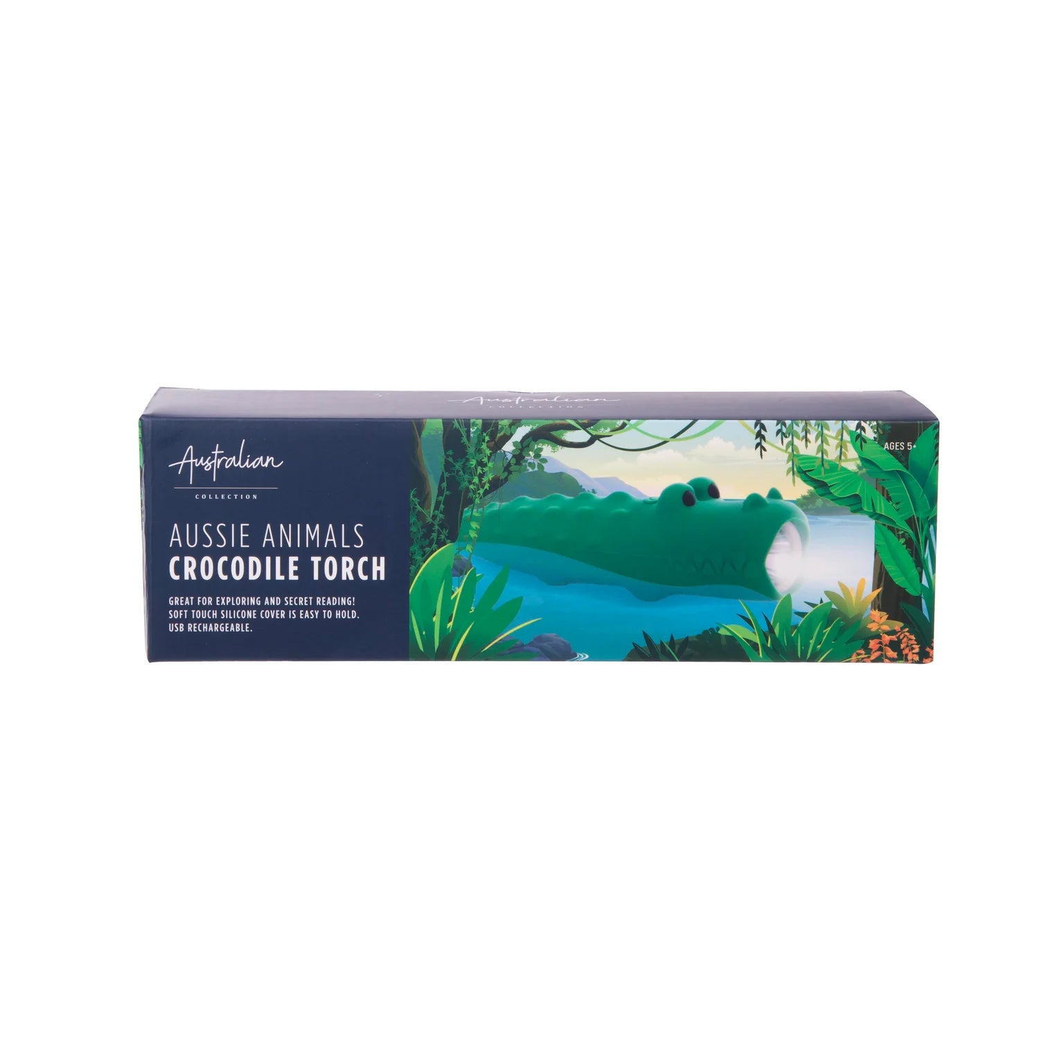 The Australian Collection Animal Torch Crocodile Green or Shark Blue by Isalbi