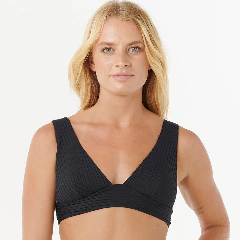 Premium surf D-DD deep V bikini top by Rip Curl