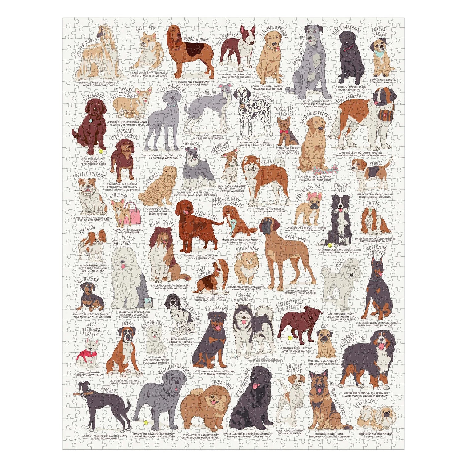 Ridleys Dog Lover's 1000 Piece Jigsaw Puzzle Multi-Coloured by Isalbi