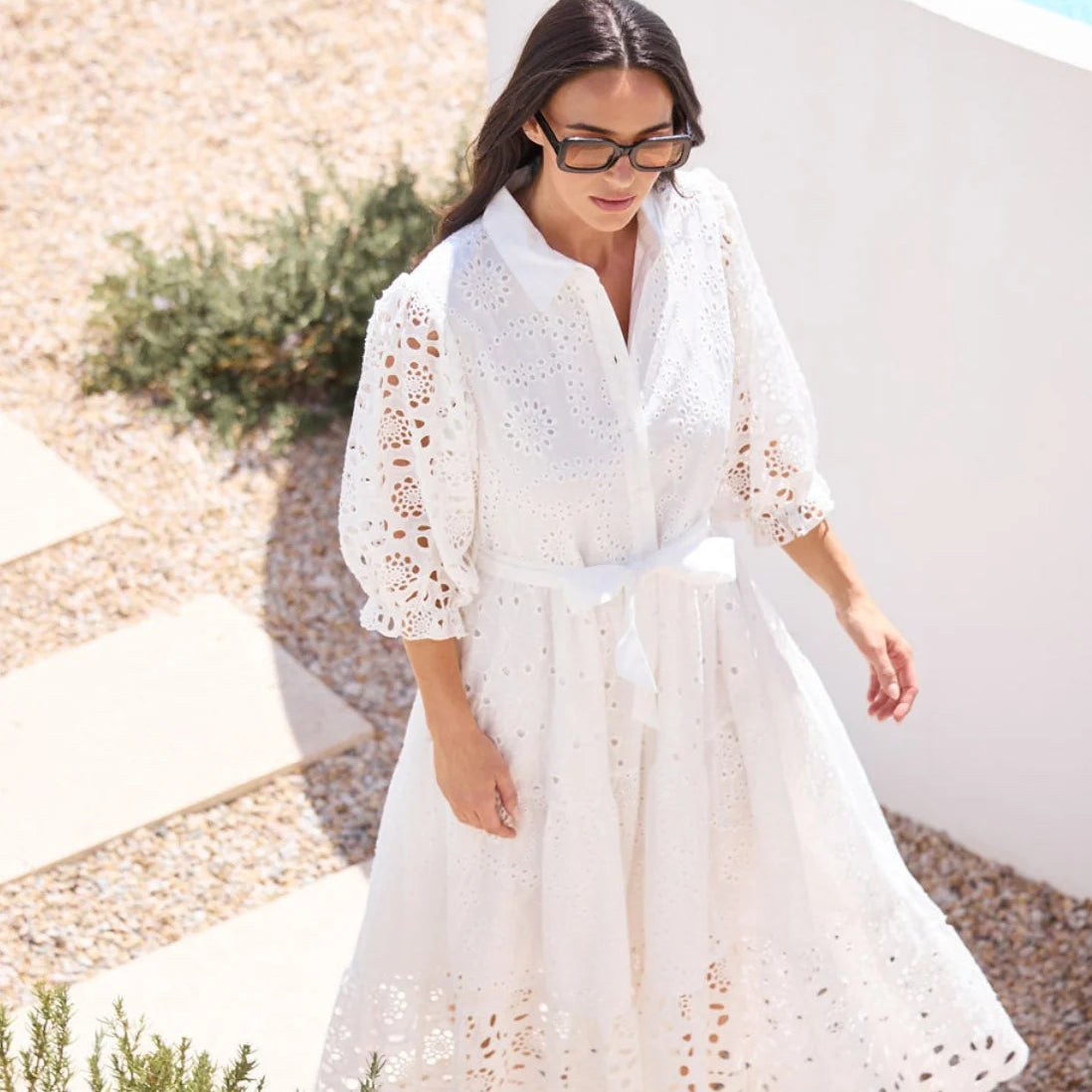 Donnie dress by Brave & True - White