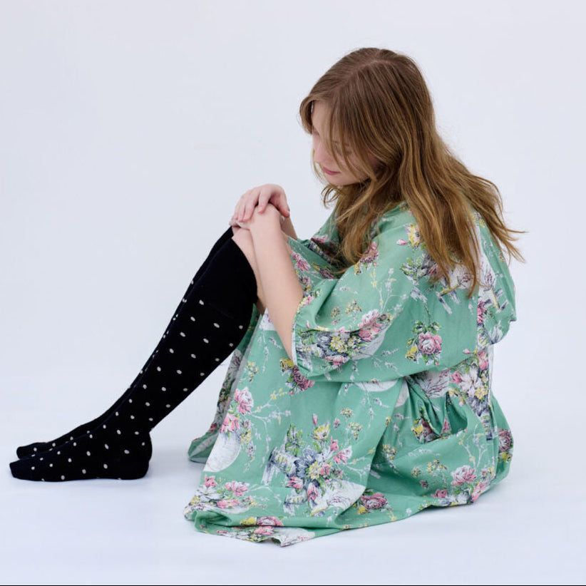 Dotty Merino Wool Socks – Black by Tightology