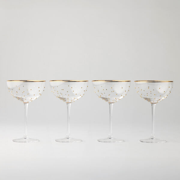 Dotti Coupe Glasses Set of 4 – 330mL by Pilbeam Living