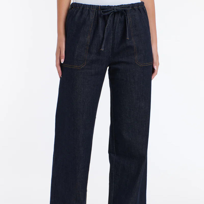 Misha drawcord Denim pants by 365 Days