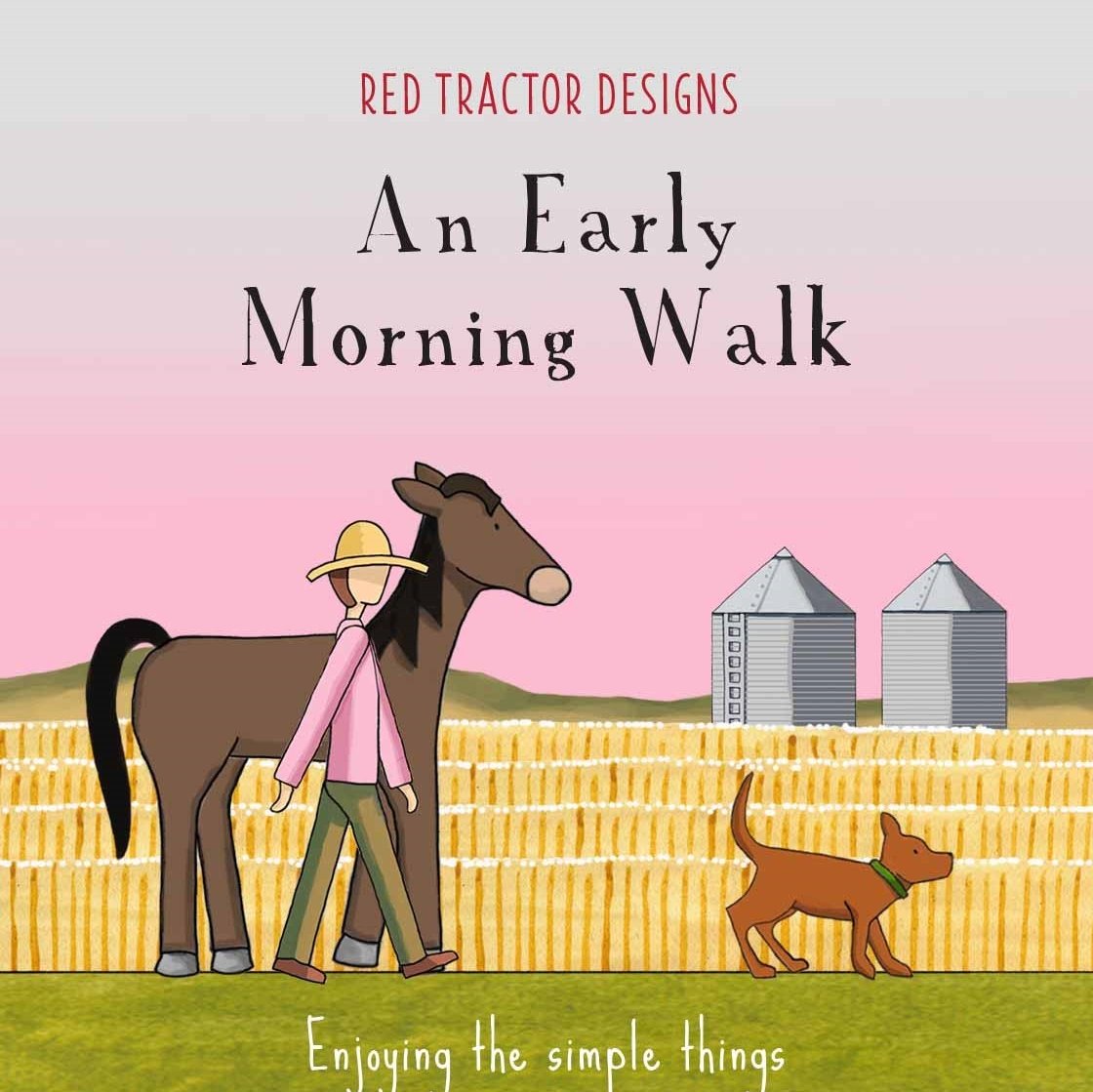 An Early Morning Walk soft cover quote book by Red Tractor Designs