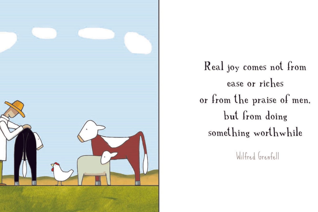 An Early Morning Walk soft cover quote book by Red Tractor Designs