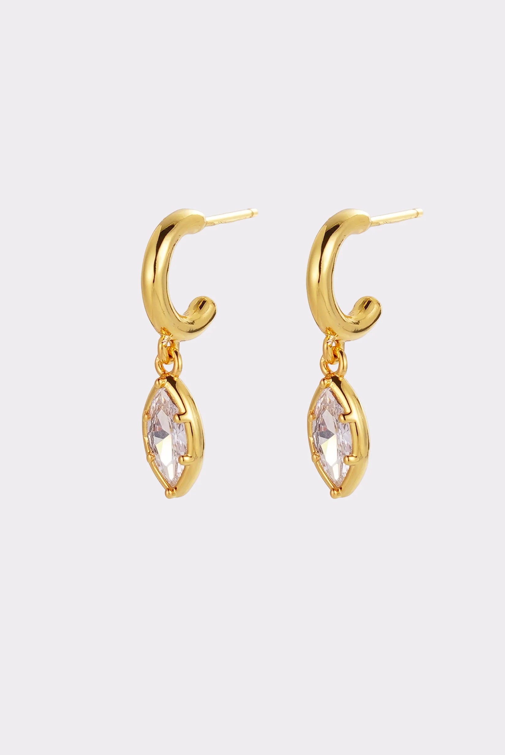 Eden Hoop Earring (Gold) by Zafino