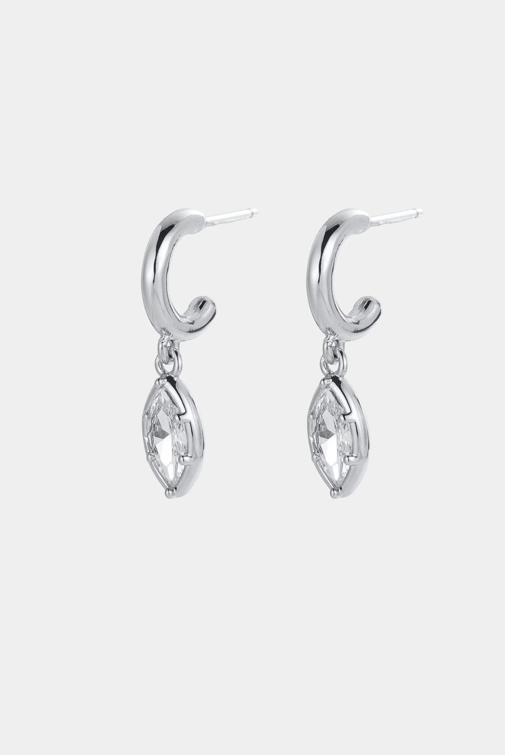 Eden Hoop Earring (Silver) by Zafino