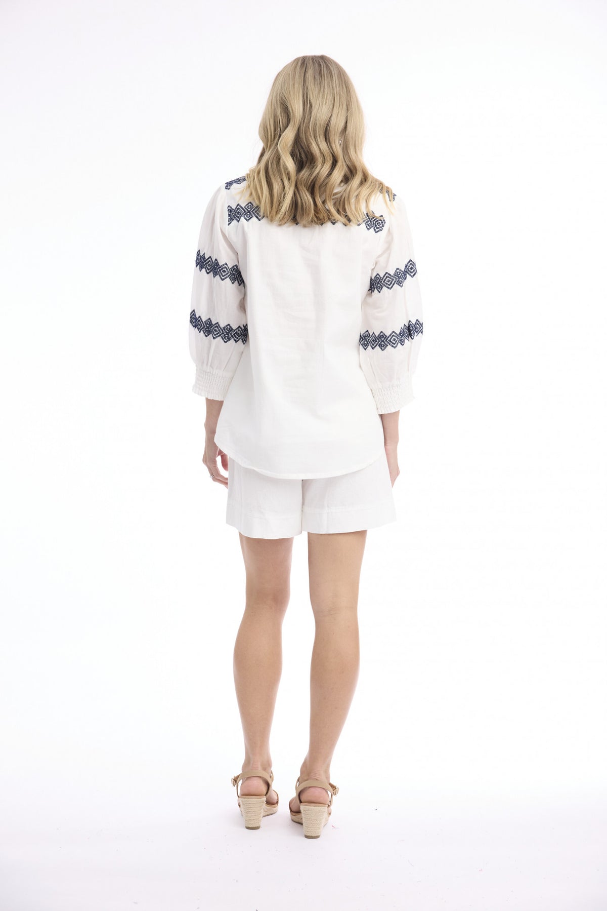 Solid Embroidery TOP by Orientique