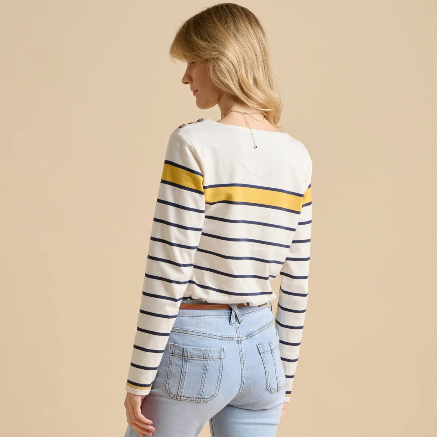 Engineered Stripe Bella Crew by Brakeburn
