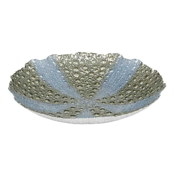 Umi Glass Fish Bowl by Coast to Coast - Steel/Mint