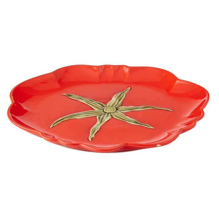 Tomato Ceramic Plate by Coast to Coast - Red