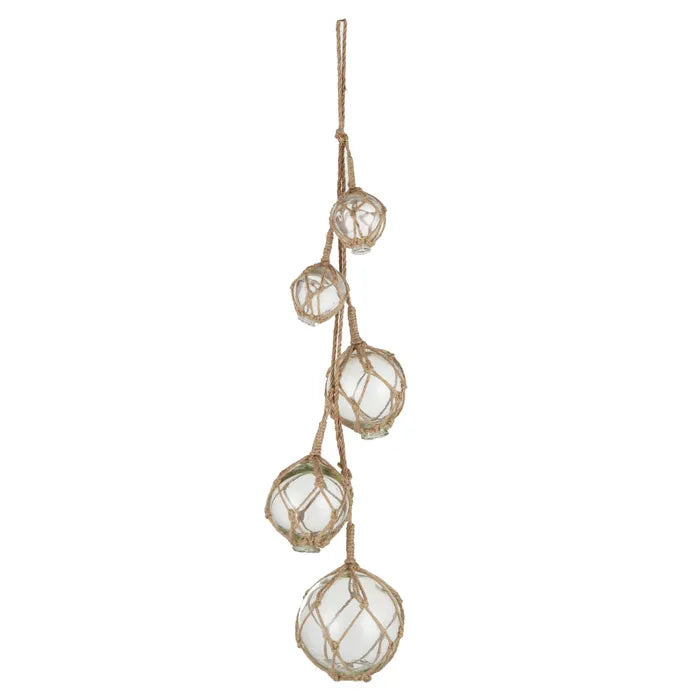 Buoy Multi Glass Ball w Rope by Coast to Coast