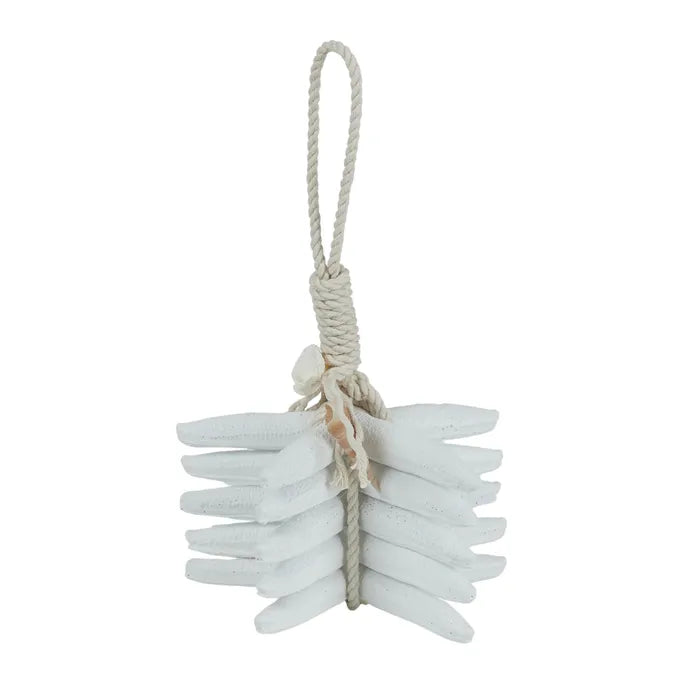 Dina Resin Starfish Stack by Coast to Coast - White