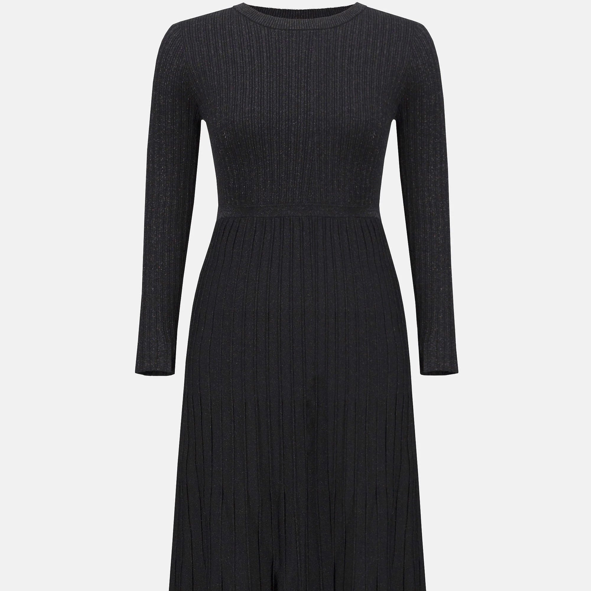 Knit Fit and Flare Crew Neck Dress by Joseph Ribkoff
