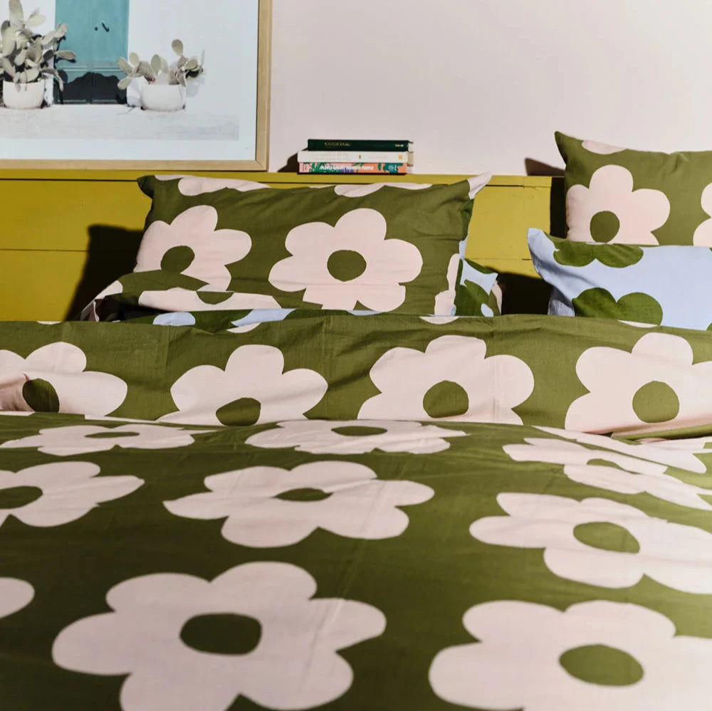 Flowerbed Standard Pillowcase Set by Mosey Me