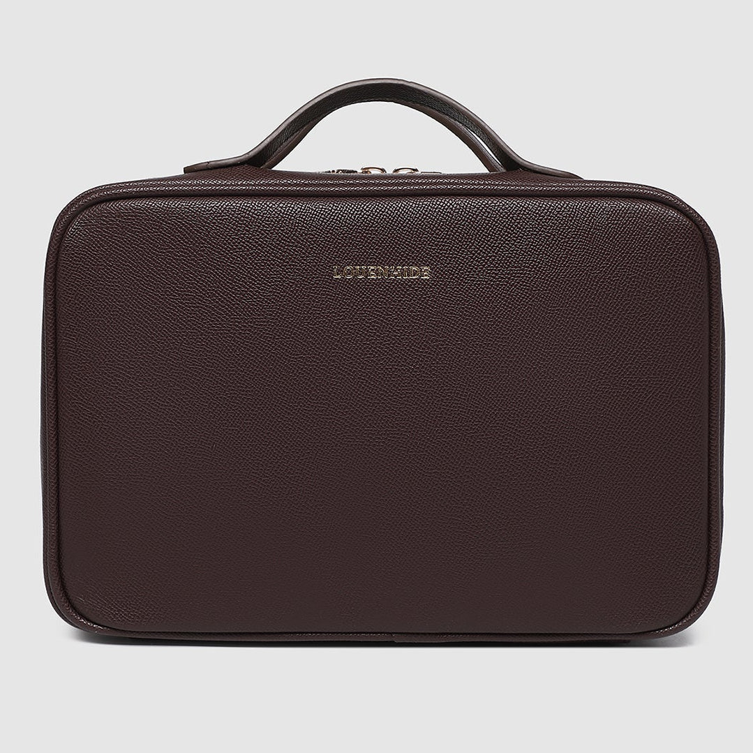 Georgie Cosmetic Case - Chocolate by Louenhide