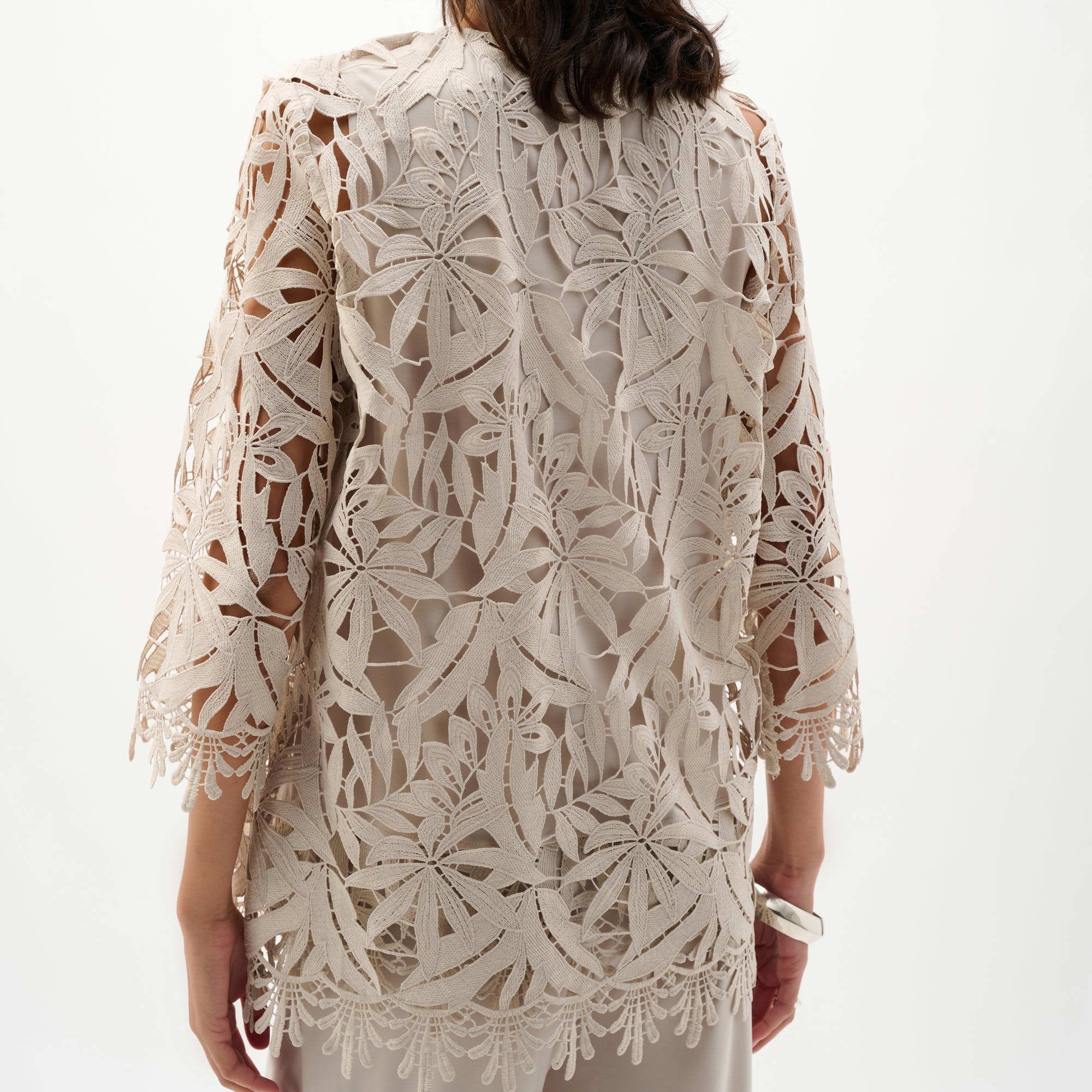 Guipure Lace Straight Cover-Up by Joseph Ribkoff