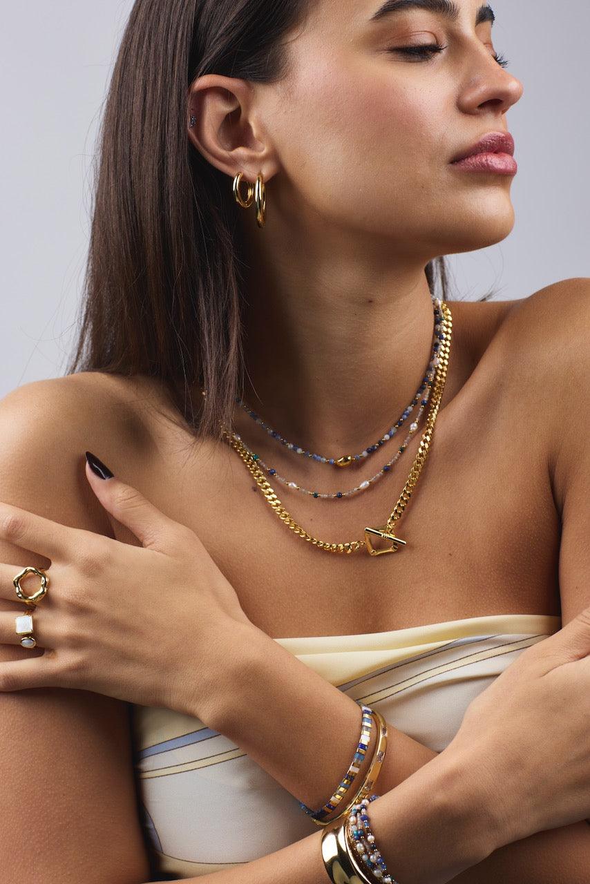 Harriette Pearl ring by Zafino -Sz 7 - Gold