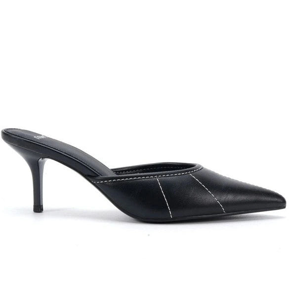 IMPOLITE Heeled Mule - Black by Novo shoes