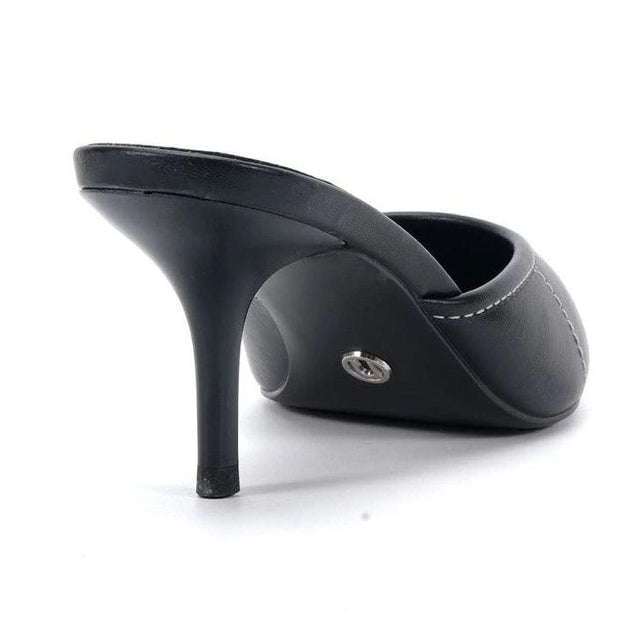 IMPOLITE Heeled Mule - Black by Novo shoes