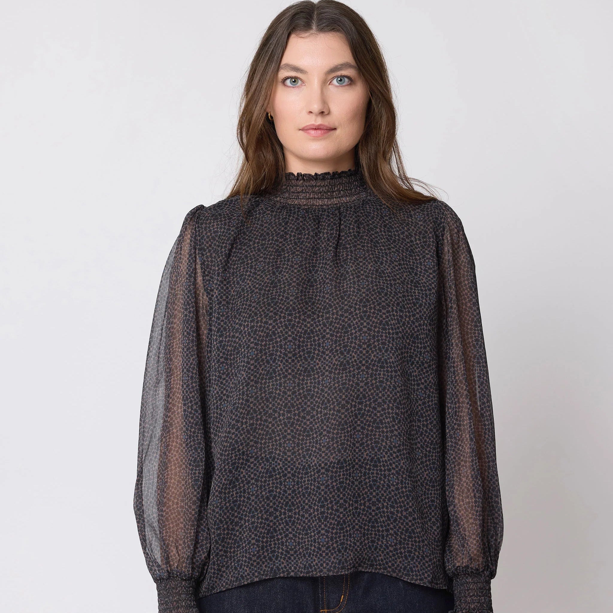 Sylvie Blouse - Mini Mosaic by Stella + Gemma
