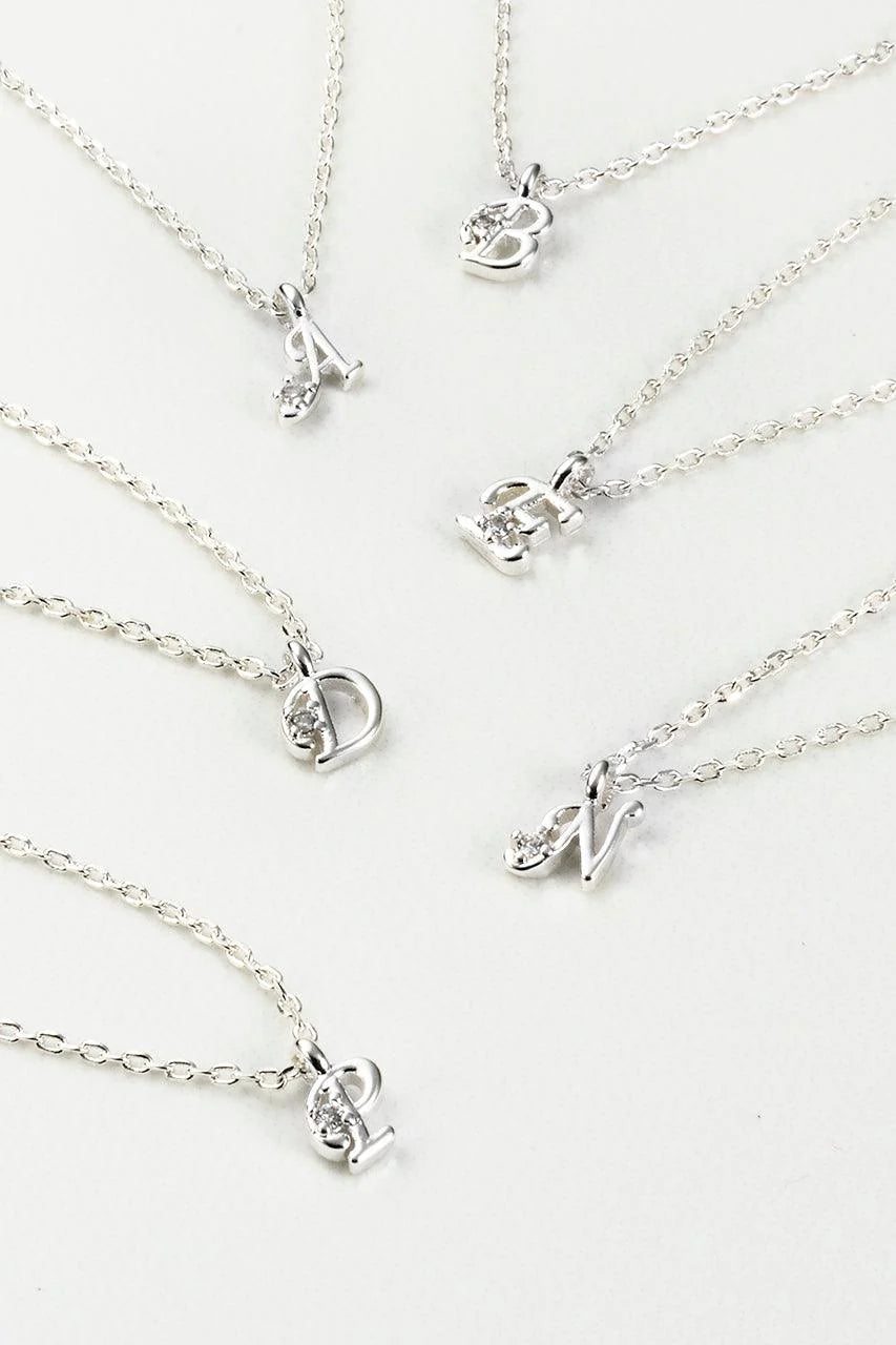 Initial Necklace N by Zafino- Silver