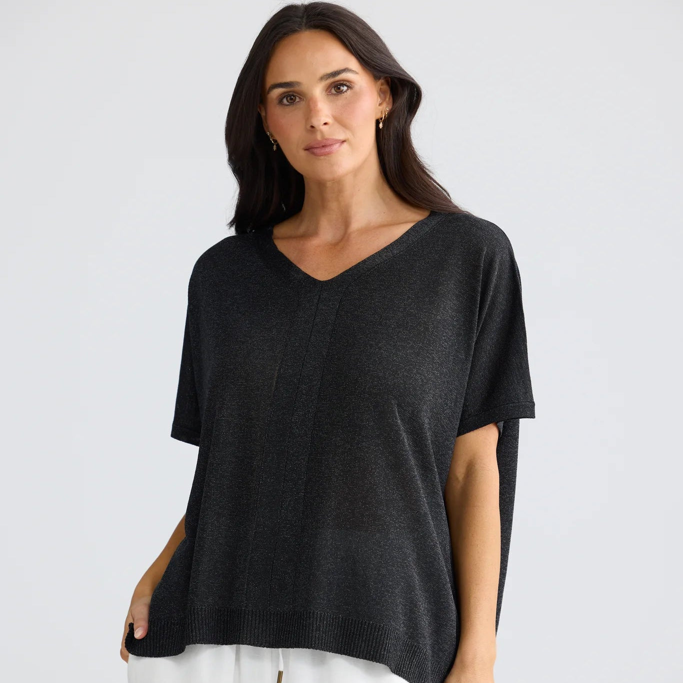 Jessamy Top by Brave & True - Black with Silver