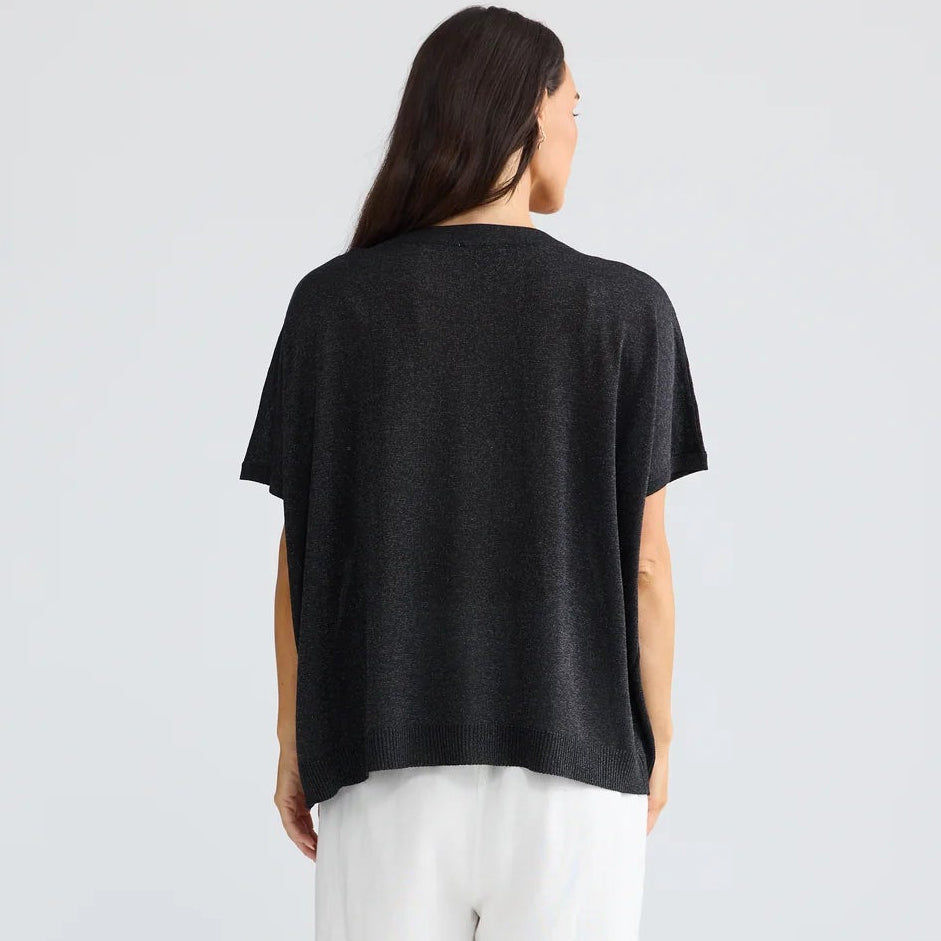 Jessamy Top by Brave & True - Black with Silver