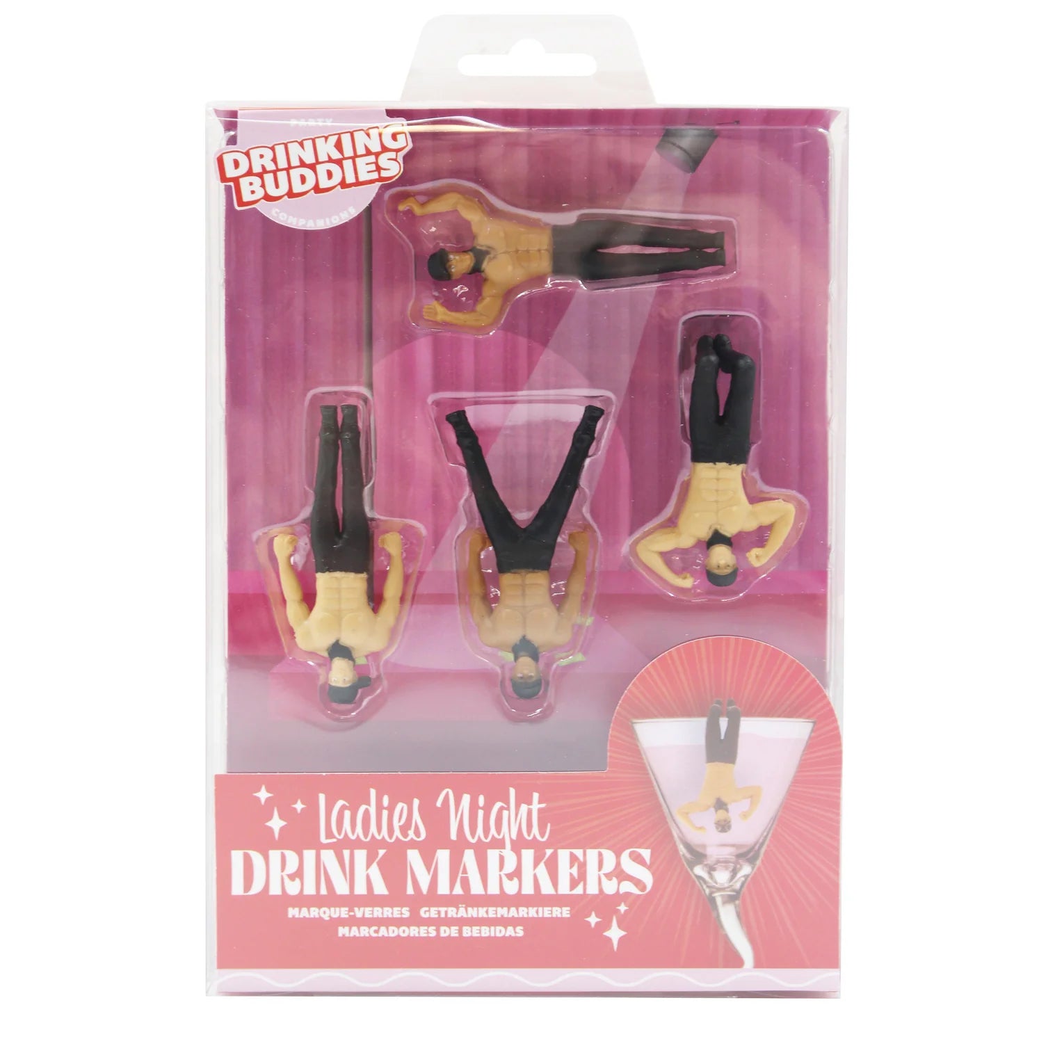NPW Ladies Night Drink Markers 4pcs Set by Isalbi
