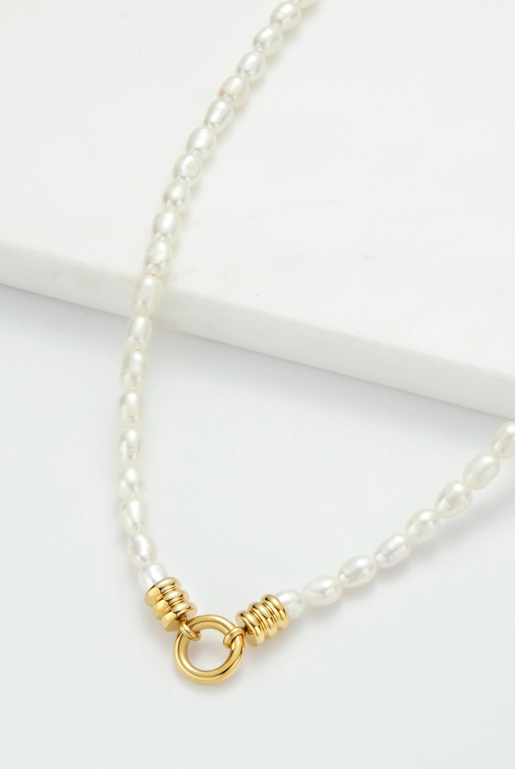 Leah Pearl necklace by Zafino- Gold - Main Image
