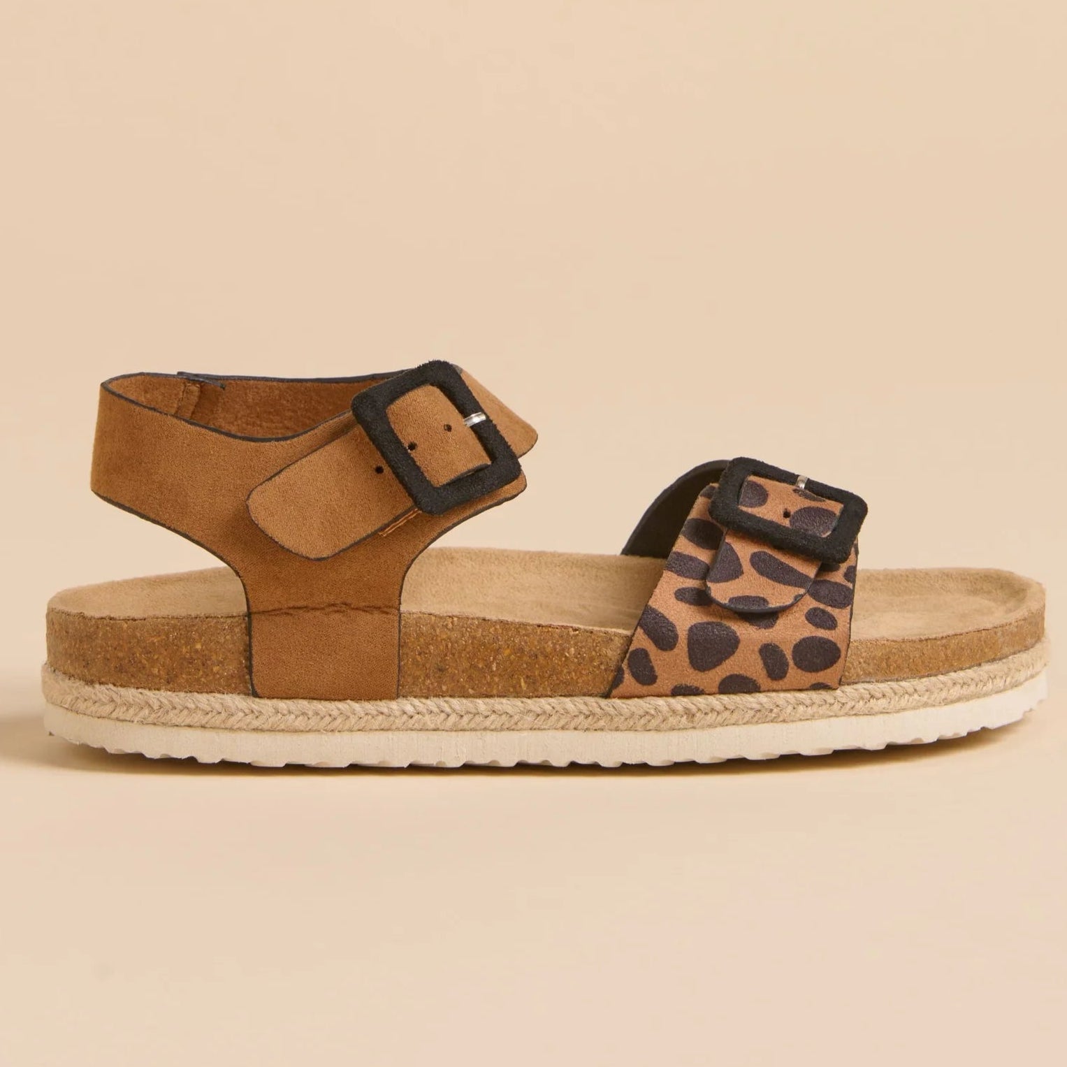 Leopard Spot Ankle Strap Sandal by Brakeburn