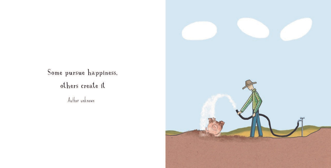 Be glad of Life by red Tractor Designs - Hardcover Book