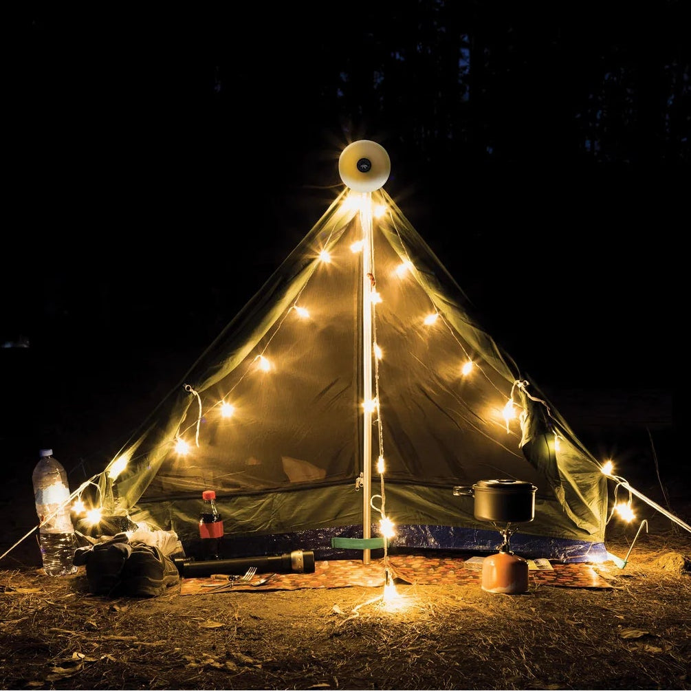 Maverick Retractable String Lights - 10m Warm White by Isalbi