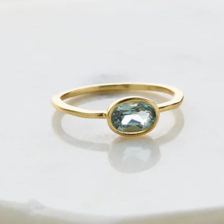 Ellie Ring (Green Adventurine) by Zafino