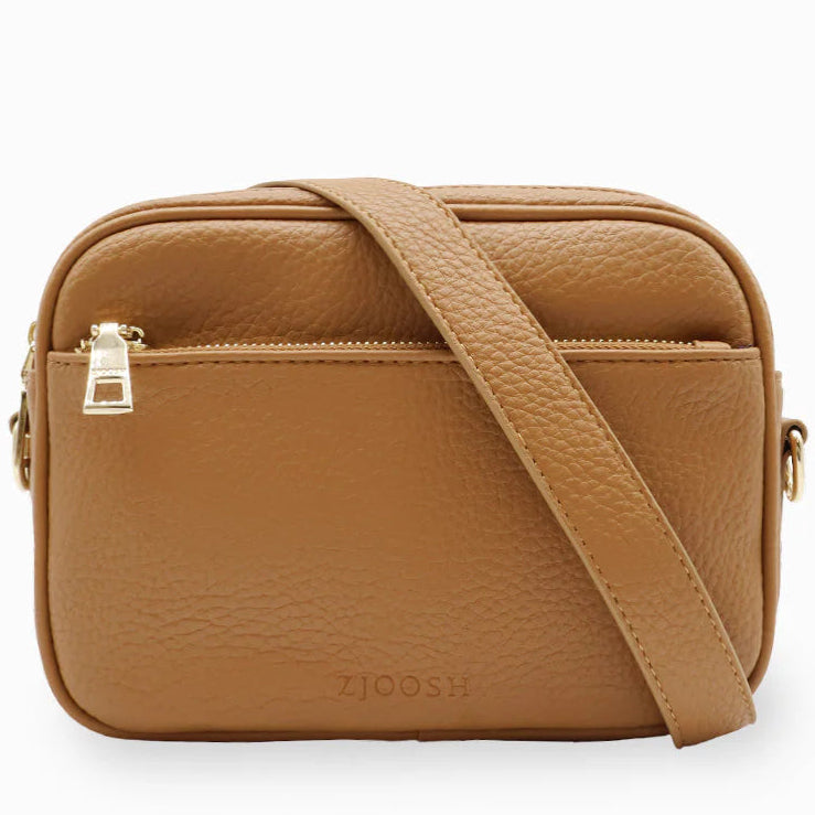 Ruby London Cross Body Bag Tan by Zjoosh