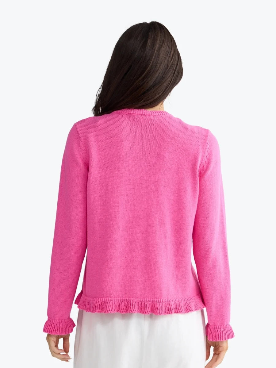 Lorrie Frill Cardi | Hot Pink by Brave & True